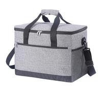 Grande capacité de 30 L, double fermeture éclair en tissu Oxford, 38,1 x 30 x 24,1 cm, pour fêtes, repas-partage de pique-nique, cocotte isotherme