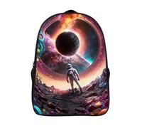 Grande Capacité Imprimé Sac À Dos Astronaute Pour Adolescent Et Adulte Scolaire Sacs D'école 2 Compartiment Planète Sac À Dos Imprimé En 3D-16,pour L'école Les Voyages Les Affaires