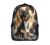 grande capacité imprimé sac à dos lune fantastique pour garçon filles étudiant école cartables scolaires chihuahua 3d imprimé sac à dos d'école 2 compartiment-16,pour l'école les voyages les affaires