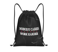 Grande capacité Sac à Dos à Cordon Personne ne s'en Soucie, C'est Encore Plus Dur Sac à Dos léger Sac Multifonctionnel 36x42cm pour Sport,Salle de Gym,Activités Quotidiennes