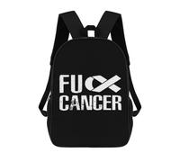 Grande Capacité Sac À Dos d'affaires Putain De Cancer Sacs D'École Loisir Casual Cartable Scolaire pour Scolaires, Trekking, Voyage, 42X32X14Cm