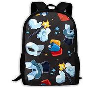 Grande Capacité Sac À Dos D'École Illustrations De Magiciens Cartable Scolaire Portable Sac À Dos Scolaire pour Scolaires, Usage Quotidien, Gym, 42X32X14Cm
