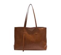Grande capacité Sac à main tendance de style coréen Sac à bandoulière Sac à main en cuir huilé Sacs & étuis, rouge, Einheitsgröße