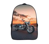 grande capacité sac à ordinateur portable 2 compartiment coucher de soleil sacs d'école circuit à moto 12 ans et plus garçons filles 3d imprimé sac à dos d'école-16,pour l'école les voyages affaires