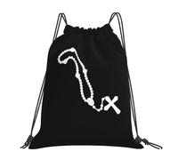 Grande capacité Sac Pliable Rqwaaed Rosaire catholique Sac Multifonctionnel Sac à Dos léger 36x42cm pour École,Yoga,randonnée