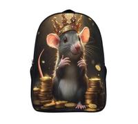 grande capacité sacs à dos animal pour adolescent et adulte sacs d'école 2 compartiment souris royale sac à dos 3d imprimé-16,pour les voyages les affaires