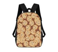 Grande Capacité Sacs À Dos Cookie Aux Pépites De Chocolat Sacs D'École Loisir Imprimé Sac À Dos d'affaires pour Gym, Voyage, Bureau, 42X32X14Cm