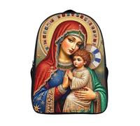 grande capacité sacs à dos d'école 2 compartiment saint enfant cartable fille primaire notre dame imprimé 3d sac à dos-16,12 ans et plus pour les voyages les affaires