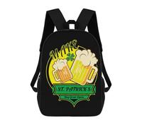 Grande Capacité Sacs À Dos Redonnons À La Saint-Patrick Sa Grandeur Sac À Dos d'affaires Portable Sacs D'École Loisir pour Trekking, Randonnée, Voyage, 42X32X14Cm