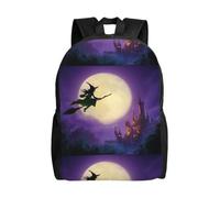 Grande Capacité Sacs De Voyage Fête des Sorcières d'halloween Sac À Dos Imperméable Sacs D'École Loisir pour Bureau, Gym, Scolaires, 42X32X14Cm