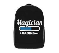 Grande Capacité Sacs De Voyage Magicien De Spectacle De Magie Sacs D'École Loisir Imprimé Sac À Dos d'affaires pour Trekking, Loisir, Voyage, 42X32X14Cm