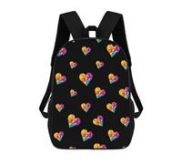 Grande Capacité Sacs D'École Loisir LGBT Gay Fier Sac À Dos d'affaires Multicolore Cartable Scolaire pour Bureau, Scolaires, Gym, 42X32X14Cm