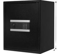 Grande capacité, système d'alarme intelligent, triple protection de la serrure, noir