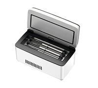 Grande Capacité Vaccin Insuline Refroidisseur Réfrigérateur Médical Boîte de Refroidissement Médecine Réfrigérateur Carcase Mini Réfrigérateur Diabétique avec Batterie 2-8°C (Size : Double Battery)