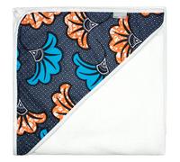 Grande cape de bain coton bambou wax