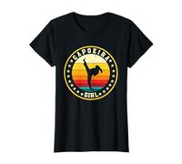Grande Capoeira Girl Design Brésil Combat Danse Femmes T-Shirt
