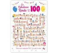 Grande Carte Anniversaire 100 Ans Femme et Homme - Idée Cadeau 100 ans Homme et Femme - Decoration Anniversaire 100 ans - Birthday Card 1925 - Carte Original La Fabuleuse Route vers les 100