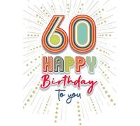 Grande carte d'anniversaire 60 ans - Format A4 Regal Publishing
