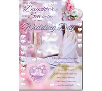 Grande carte « Daughter and New Son in Law On Your Wedding Day »