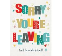 Grande carte de départ « Sorry You are Leaving » - Format A4 Regal Publishing
