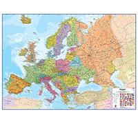 Grande carte murale de l'Europe politique - 118,9 x 84,1 cm