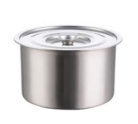 Grande casserole à soupe en acier inoxydable de 30 cm - Multifonctionnel - Inodore - Pour soupes, ragoûts, sauces - Garantit la conservation des saveurs et une cuisson efficace (L)