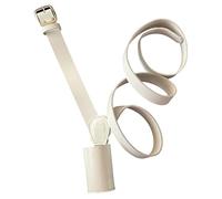 Grande ceinture de support de drapeau pour défilé de l'armée et garde d'honneur, ceinture croisée réglable en cuir pour drapeau, bannière et cérémonie, blanc, noir, marron, bandoulière durable, blanc