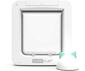 Grande chatière à Puce électronique Connect SureFlap avec hub, contrôle par Application, Fonction Couvre-feu, pour Chats et Petits Chiens, Installation dans Les Portes, fenêtres et Murs