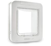 Grande chatière à Puce électronique pour Chats et Petits Chiens SureFlap Sure Petcare, Fonction Couvre-feu, Compatible avec Les médaillons d'identification par radiofréquence et Les micropuces,Blanc