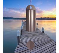 Grande Cloche de sérénité à résonance Profonde - Carillon éolien commémoratif de 66 cm pour la Perte d'un être Cher, Carillon éolien Profond pour l'extérieur, Grand Son Profond