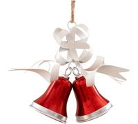 Grande cloche décorative en fer à accrocher dans les configurations de décoration de Noël, adaptée pour les fenêtres et les fêtes multi-scènes (12ème)