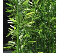 Grande clôture d'intimité en bambou artificiel - Lot de 40 plantes en bambou synthétique pour décoration à faire soi-même, écran pour bureau, balcon, terrasse, jardin, cour (120 cm)