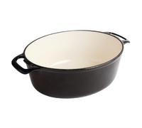 Grande cocotte ovale noire 6 litres Vogue