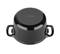 Grande cocotte ronde en fonte noire 4 L Vogue