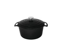 Grande cocotte ronde noire 4l