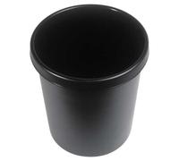 Grande Corbeille à Papier en plastique classique coloré - Noir