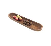Grande Coupe à Fruits en Teck 70cm / Centre de Table en Bois