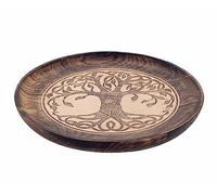 Grande Coupelle en bois de manguier, Modèle Arbre de VIe, L 22 cm
