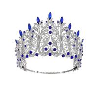 Grande Couronne de mariée en Cristal, diadème en Strass, Accessoires pour Cheveux de Mariage, délicat et Confortable