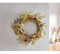 grande couronne "Fleurs d'automne" Ø 45 cm, couronne décorative, couronne murale, couronne de fleurs