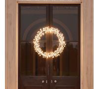 Grande Couronne Lumineuse Blanche de 78 cm