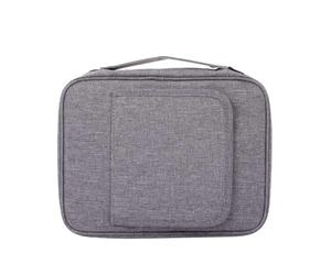 Grande Couverture Biblique - Housse En Polyester De 11,02 Pouces, Support De Livre Pour Sac D'église Étanche, Étui De Transport À Poches Multiples | Prière Du Dimanche Matin, Groupe D'étude Des Écritu