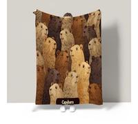 grande Couverture Couleur en fausse Cachemire fourrure en peluche pour canapé et lit, Cookie géant Chien tacheté ,super douce à poils longs, épaisse, élégante, confortable et moelleuse,200x230cm