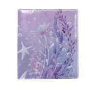 Grande couverture de livre remplaçable en cuir synthétique réutilisable en forme de queue de sirène, convient pour les ordinateurs portables de 24,9 x 27,9 cm