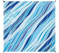 Grande couverture de plage imperméable et anti-sable 210 x 200 cm avec sac portable pour un transport facile pendant les voyages, le camping et les pique-niques (B)