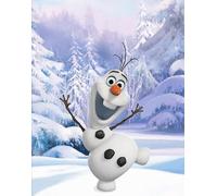 BERONAGE Grande couverture d'hiver La Reine des Neiges Olaf - 130 x 170 cm - Super douce - Couverture de canapé - Couverture polaire - Couverture Disney Anna ELSA Sven Kristoff - Bonhomme de neige -