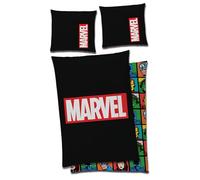 Grande couverture Marvel Logo Noir 130 x 170 cm Couverture polaire douce Couverture de canapé Couverture polaire MCU Comics Iron Man Hulk Thor Captain America Spider Man Disney