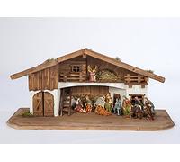 Grande crèche de Noël (W10+KF5) avec figurines de 12,5 cm