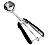 Grande cuillère à biscuit, cuillère à pâte à biscuits, 3 cuillères à soupe de 45 ml, cuillère à glace à ressort en acier inoxydable 18/8, prise en main confortable