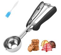 Grande cuillère à biscuits 3 cuillères à soupe, taille #20 pour pâtisserie, pelle à crème glacée, pelle à portions en acier inoxydable pour biscuits géants, crêpes, cupcakes, boulettes de viande